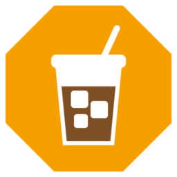 Download Yellow Iced Coffee Cup Favicon